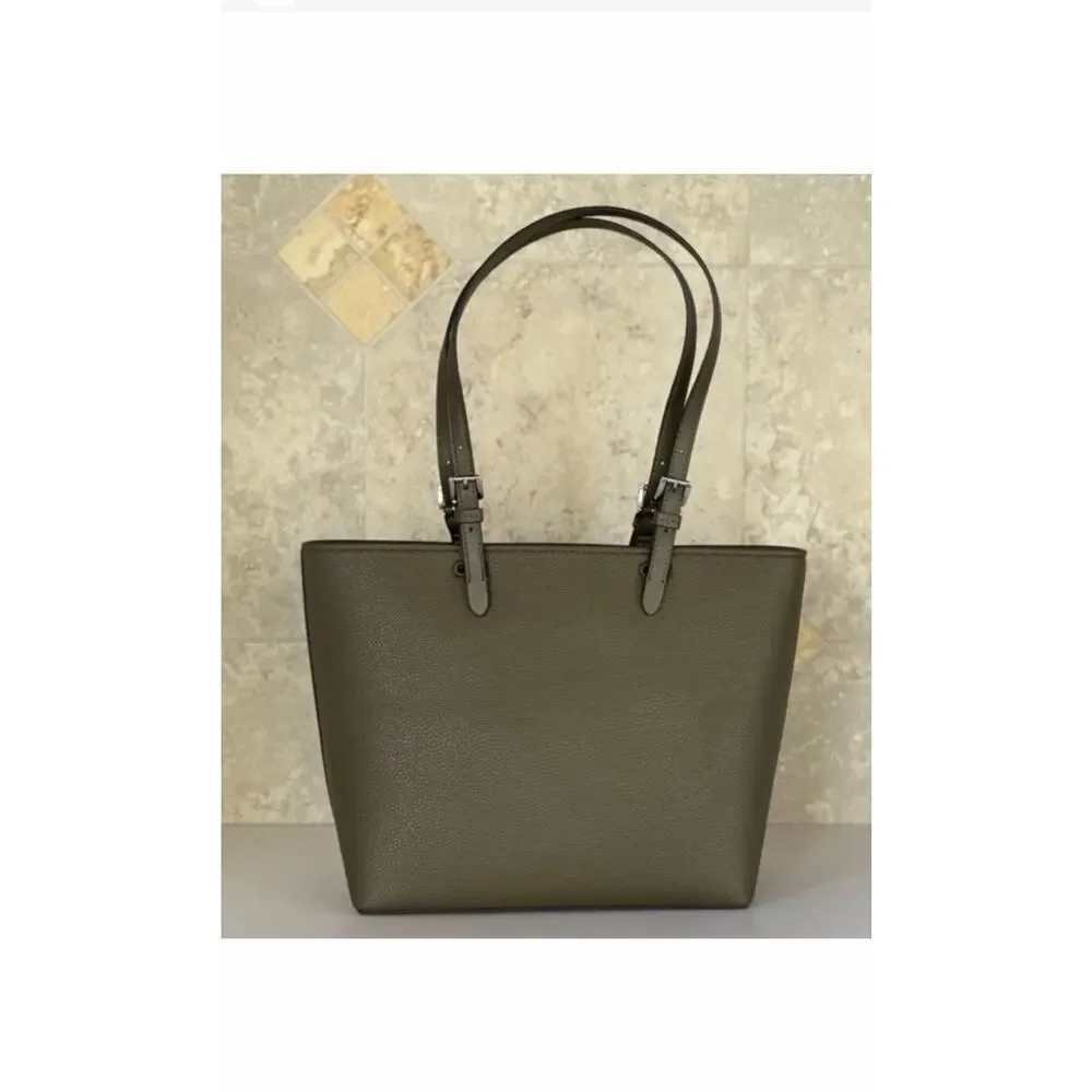 Women's Michael Kors Jet Set Travel Olive Green Tote Bag One Size